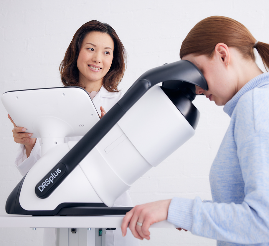 iCare DRSplus usazení pacienta