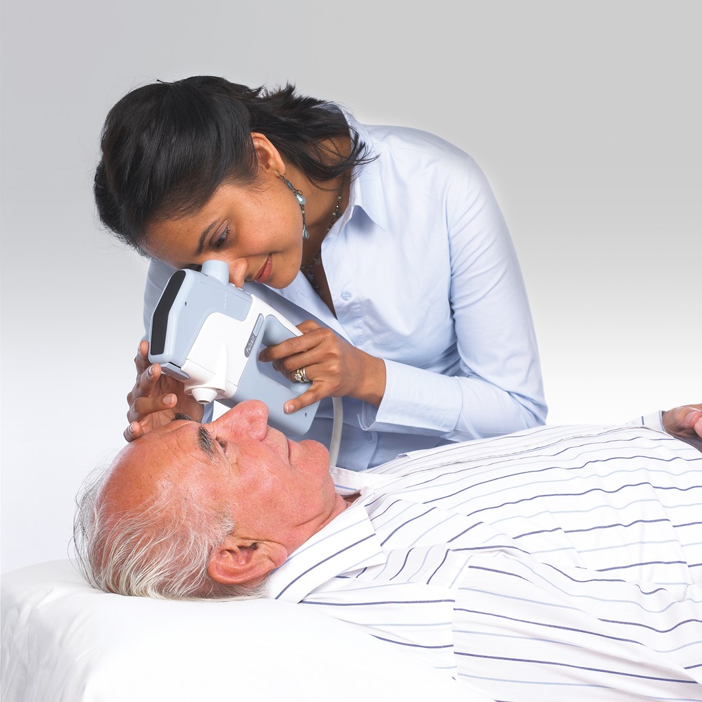 Keeler PulsAir IntelliPuff vyšetření v leže