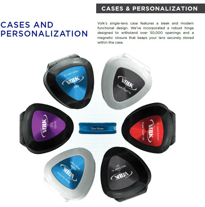 Vyšetřovací čočky VOLK možnost gravírování